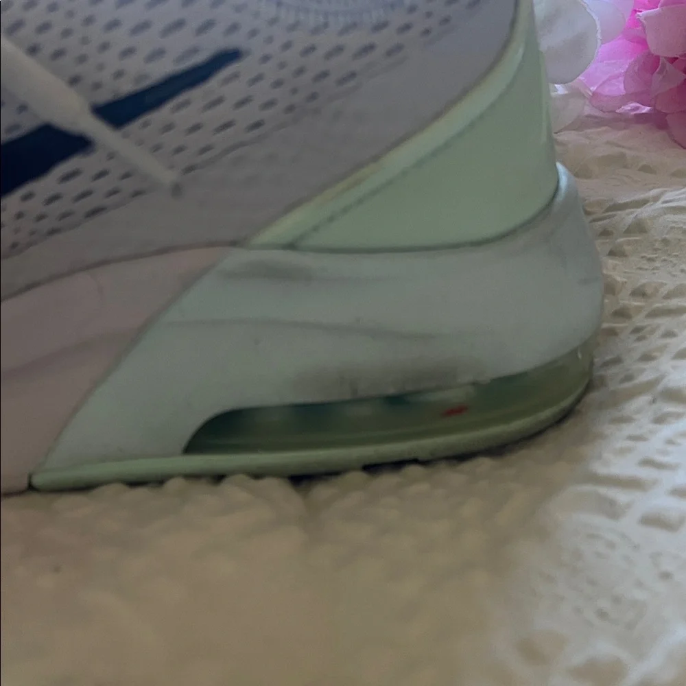 Nike Air Max Light Gray and Green Sneakers - Picture 5 of 13